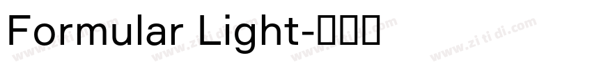 Formular Light字体转换